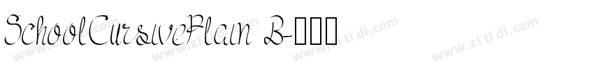 SchoolCursivePlain B字体转换